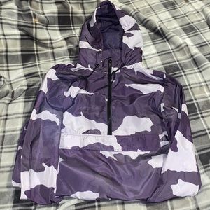 Dark and light purple windbreaker